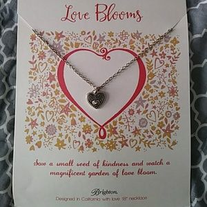 Brighton silver love blooms necklace